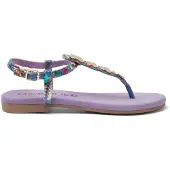 Lazamani Sandalen Dames Multi Leer Maat 37