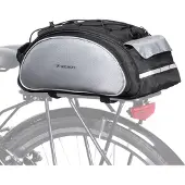 Wozinsky fietstas met schouderband, 13 liter, zwart (Wbb1Bk)