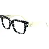 Karl Lagerfeld KL6196 Marble black 53/18/140 UNISEX Brilmonturen