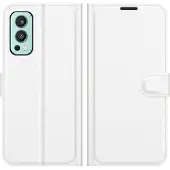 Mobigear Classic Bookcase voor OnePlus Nord 2 - Wit