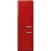 Smeg Fab32lrd6 - Retro Koel-vriescombinatie 196.8 Cm Linksdraaiende Deur 331 L Rood