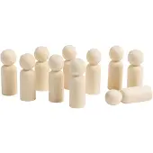 WEPLAY Eduplay houten poppetjes speelgoed set - medium - 10 stuks - creatief.