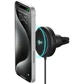 IOttie Velox Mini Qi2 MagSafe Autohouder + Draadloze Oplader Vent Autohouder
