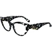 Karl Lagerfeld Bril - - KL6189 - Acetaat - Marmer zwart - 54/18/140