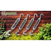Aquagart 40 spanbanden voor wildschut, hekwerk, met spanmechanisme, draadspanner, 2 haken