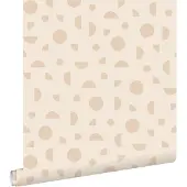 ESTAhome behang grafisch motief beige - 50 x 900 cm - 139749
