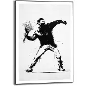 Reinders Schilderij Flower Thrower - 70 x 50 - Hout -