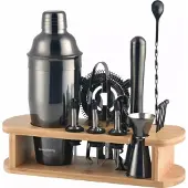 Klausberg 7582 - Barset - cocktailset - bartending - 16 delig - Zwart