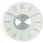 Nextime Wood Wood Small tafelklok grijs - NeXtime