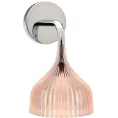 Kartell E Wandlamp Transparent Pink