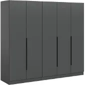 Furnilux Moderne Kleerkastcombinatie - Ruime Opbergoplossing Voor Jouw Slaapkamer - 200x180x52cm