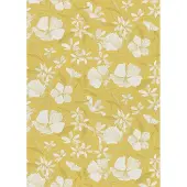 Erismann Vinylbehang 10519-03 - La Terasse - Bloemen Okergeeel - 53cm x 10.05m