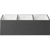 Exacompta 2x Bureau organizer 4 vakken OfficeByMe - Zwart - 68601E