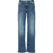 QS Stretch jeans CATIE Wide Leg in blauwe wassing