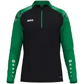 Jako Sonic Ziptop Heren - Zwart / Groen | Maat: XXL