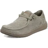 SKECHERS Heren Slippers Melson taupe (42), Stof, Plat, Veters, Casual 66387
