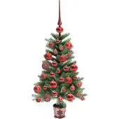 vidaXL Kerstboom met 150 LED met standaard Groen 65 cm PE