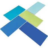 MAGNETOPLAN -presentatiekaarten Sea, rechthoekig, beschrijfbaar, B 200 x H 100 mm, in verschillende kleuren, 250 stuks