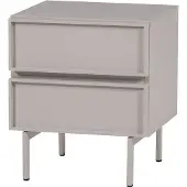 Woood Tours Ladekast/ Nachtkastje 2 Lades Melamine/ MDF - Zand