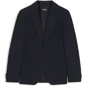 BOSS Slim-fit colbert van wasbare stretchwol Maat 50