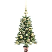 vidaXL Kerstboom met 150 LED met standaard Groen 65 cm PE