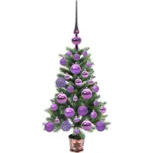 vidaXL Kerstboom met 150 LED met standaard Groen 65 cm PE