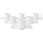 Villeroy & Boch Espressotassen mit Untertassen Modern Grace 60 ml Set van 6