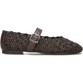 Notre-V Dames Ballerina's Popper - Bruin - Maat 36