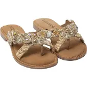 Lazamani Slippers Dames Multi Leer Maat 39