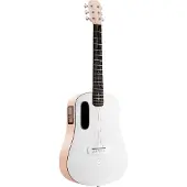 Lava Music ME Play 36" Light Peach / Frost White elektrisch-akoestische smart westerngitaar met Lite Bag