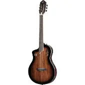 Ortega RTPDLX-ACA-L TourPlayer Series Deluxe Acacia Top Gloss Burst linkshandige E/A klassieke gitaar met gigbag