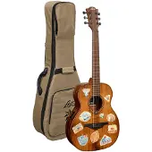 LAG Guitars Escapade Travel-GTE Globe Trotter Electro E/A westerngitaar met gigbag