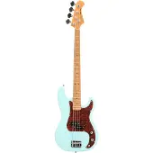 Fazley Sunset Series Piranha 4 Sky Blue elektrische basgitaar met gigbag