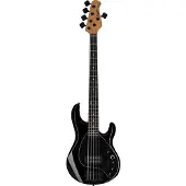 Sterling By Music Man DarkRay 5 Black 5-snarige elektrische basgitaar met deluxe gigbag