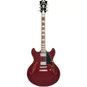 D'angelico Premier DC Burnt Red semi-akoestische gitaar
