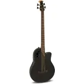 Ovation B778TX-5-G Elite TX Mid Cutaway Black Textured elektrisch-akoestische basgitaar