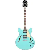 D'angelico Premier DC Surf Green semi-akoestische gitaar