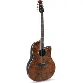 Ovation CS24P-NBM-G Celebrity Standard Plus Mid Cutaway Nutmeg Burled Maple elektrisch-akoestische westerngitaar
