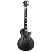 ESP E-II Eclipse-7 Evertune Black Satin 7-snarige elektrische gitaar met koffer