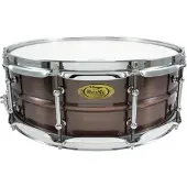 WorldMax BKR-5014SH - BLACK DAWG 14" X 5" SNARE DRUM - BRUSHED RED COPPER BRASS SHELL