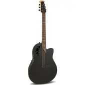 Ovation Elektro-Akoestische Gitaar Elite Tx Super Shallow Black Textured