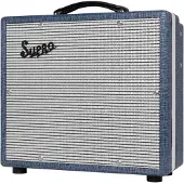 Supro 1608R Montauk Blue Rhino Hide 15W 1x10 inch gitaarversterker combo