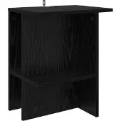 vidaXL Salontafel Zwart eiken 40 x 30 x 49 cm Bewerkt hout