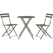 Ebuy24 Adam tuin cafétafel 60x60 cm inklapbaar zandkleurig.
