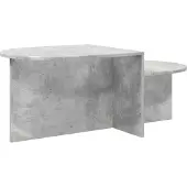 vidaXL Salontafel Betongrijs 100 x 50 x 40 cm Bewerkt hout