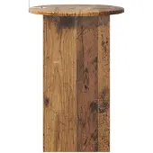 vidaXL Bijzettafeltje, gerecycled hout, Ø 39,5 x 55 cm, houtvezel