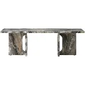 Audo Copenhagen Androgyne loungetafel 45x120 cm Grey galaxy-grey galaxy