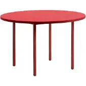 HAY Two-Colour eettafel Ø120 cm Maroon red-red