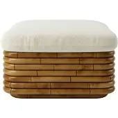 Gubi Bohemian 72 Ottoman/pg4 - Voetenbanken Polyester Dedar Lupo Bouclé 007 - 10105751