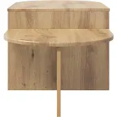 vidaXL Salontafel Artisanaal eiken 100 x 50 x 40 cm Bewerkt hout